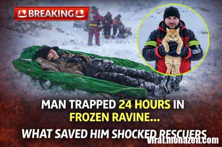 The Kitten That Helped Save a Life: Inside the Dramatic Mountain Rescue That Captured the World’s Attention In survival stories, heroes often arrive wearing uniforms, carrying ropes, medical kits, or rescue equipment. But in one remarkable mountain incident that quickly spread across social media and news platforms, the smallest hero of all had four paws, bright eyes, and weighed barely a few pounds. A man trapped for nearly 24 hours in a freezing ravine during a hiking trip survived not only because of emergency responders who eventually reached him—but also, according to the emotional story circulating online, because of the quiet presence of a tiny kitten that stayed beside him throughout the ordeal. The moment rescuers lifted the injured hiker to safety, they discovered something that surprised even experienced emergency workers: the small cat had remained close to the man the entire time, providing warmth, comfort, and perhaps the most important survival tool of all—hope. A Routine Hiking Trip Turns Dangerous The incident reportedly began during what was supposed to be an ordinary outdoor adventure. The man, an experienced hiker who had set out alone for a winter trek, was navigating a remote mountainous area when he slipped and fell into a narrow ravine. The steep terrain and icy conditions made it nearly impossible for him to climb out. The fall left him injured and stranded in deep snow, surrounded by freezing temperatures and rugged cliffs. Winter conditions in mountainous regions can turn dangerous very quickly. Temperatures drop rapidly after sunset, and exposure to the cold can lead to hypothermia within hours if a person is unable to move or find shelter. With limited mobility and no immediate way to signal for help, the man faced what rescue experts often describe as the most difficult challenge in survival situations: waiting. Nearly 24 Hours in Freezing Conditions Time passed slowly as the man remained trapped in the ravine. According to the story shared online, the hiker had limited supplies and little protection from the cold. Snow continued falling intermittently, and the temperature remained well below freezing. Survival in such conditions depends on maintaining body heat and staying mentally focused. Panic, exhaustion, and exposure can quickly overwhelm even experienced hikers. But during those long hours, the man was not completely alone. Beside him was a small kitten, his unlikely companion. A Tiny Companion in the Cold The kitten reportedly stayed close to the man throughout the night. In survival situations, animals sometimes behave in ways that seem almost instinctively protective. By remaining near the man’s body, the kitten may have provided a small but meaningful source of warmth. Just as important was the emotional comfort the animal provided. Psychologists who study survival behavior often note that hope and companionship can dramatically influence a person’s ability to endure extreme circumstances. Having something—or someone—to focus on can help individuals stay mentally engaged instead of giving in to despair. For the stranded hiker, the kitten became that focus. The Search and Rescue Operation Meanwhile, concern was growing among friends and family members when the hiker failed to return from his trip. Search teams were eventually alerted, and rescuers began scanning the mountainous terrain. Winter rescue missions are among the most challenging operations emergency teams face. Snow, poor visibility, and unstable terrain can slow progress significantly. Using a combination of tracking methods, communication signals, and terrain analysis, rescuers eventually located the ravine where the man had fallen. What they found when they arrived surprised them. A Rescue That Melted Hearts When emergency responders reached the trapped hiker, they quickly assessed his condition and began preparing a stretcher to lift him from the ravine. As they worked, they noticed the kitten nestled close to him. According to reports, the tiny animal had remained there for nearly a full day, refusing to leave its owner. Rescuers carefully secured both the man and his small companion before transporting them to safety. For many members of the rescue team, the moment became one they would not soon forget. The Bond Between Humans and Animals Stories like this resonate deeply because they highlight the extraordinary bond that often forms between humans and animals. Pets are not simply companions; for many people, they are members of the family. Research has shown that interactions with animals can reduce stress, lower blood pressure, and improve emotional resilience. In extreme situations, that emotional connection can become a powerful survival tool. The presence of an animal can provide a sense of responsibility, comfort, and motivation that helps individuals continue fighting through difficult circumstances. Why Stories Like This Go Viral In a digital world often filled with political conflict and troubling headlines, stories about kindness, loyalty, and survival capture public attention quickly. The combination of danger, rescue, and an unexpected hero creates a narrative that people want to share. Social media users quickly began spreading images of the rescue, praising both the emergency responders and the kitten that stayed by its owner’s side. Within hours, the story had reached audiences around the world. The Science of Survival While the emotional aspects of the story are powerful, experts also note the practical factors that likely contributed to the man’s survival. Maintaining body heat is the most critical element in freezing conditions. Even a small animal can provide additional warmth when pressed against the body. Equally important is the psychological element. Survival specialists often emphasize that mental determination plays a crucial role in enduring extreme conditions. The man’s ability to stay conscious, hopeful, and alert until rescuers arrived may have been just as important as any physical protection from the cold. The Heroes Behind the Rescue Although the kitten’s loyalty captured the public’s imagination, emergency responders were also widely praised. Search and rescue teams often work under dangerous conditions, navigating difficult terrain and risking their own safety to help others. Their training, coordination, and determination ultimately brought the hiker home alive. For the rescuers, however, the presence of the small cat added an unforgettable detail to the mission. A Story That Reminds Us of Something Simple In the end, the dramatic rescue became more than just a story about survival. It became a reminder of something simple but powerful: sometimes the smallest companions can have the greatest impact. In the freezing silence of a mountain ravine, a tiny kitten stayed beside its owner through one of the most frightening nights of his life. And when help finally arrived, both of them were lifted out together. A man saved by rescuers—and perhaps, in part, by the quiet loyalty of a small animal who refused to leave his side. Some heroes, after all, come with fur and whiskers.