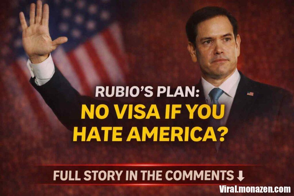 Marco Rubio’s Hardline Visa Proposal Sparks National Debate Over Free Speech, Immigration, and National Loyalty