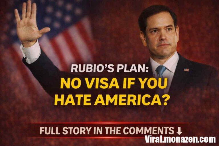 Marco Rubio’s Hardline Visa Proposal Sparks National Debate Over Free Speech, Immigration, and National Loyalty