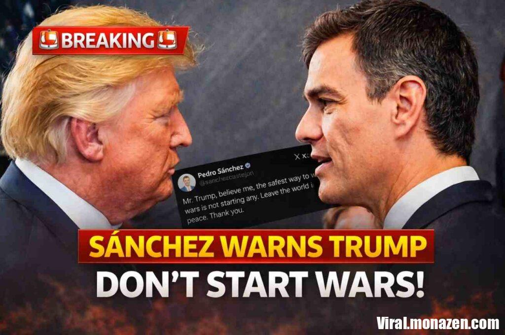 Pedro Sánchez’s Message to Donald Trump and the Debate Over Preventing Global War